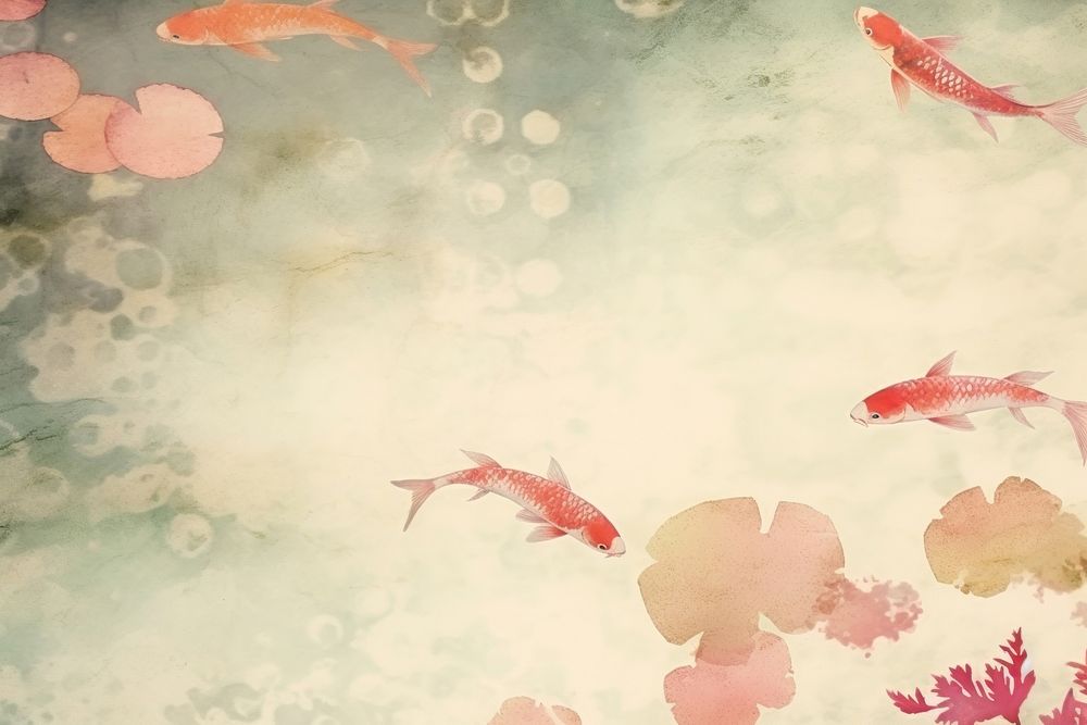Koi pond in a traditional Chinese garden scenery koi animal water. AI generated Image by rawpixel.