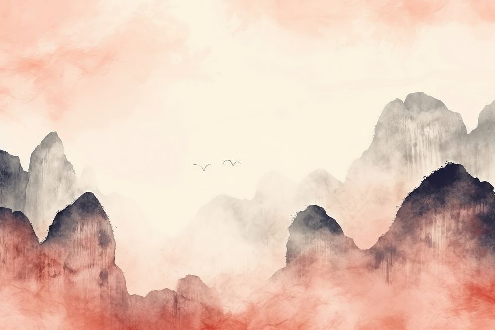 Landscape mountain outdoors scenery. AI generated Image by rawpixel.