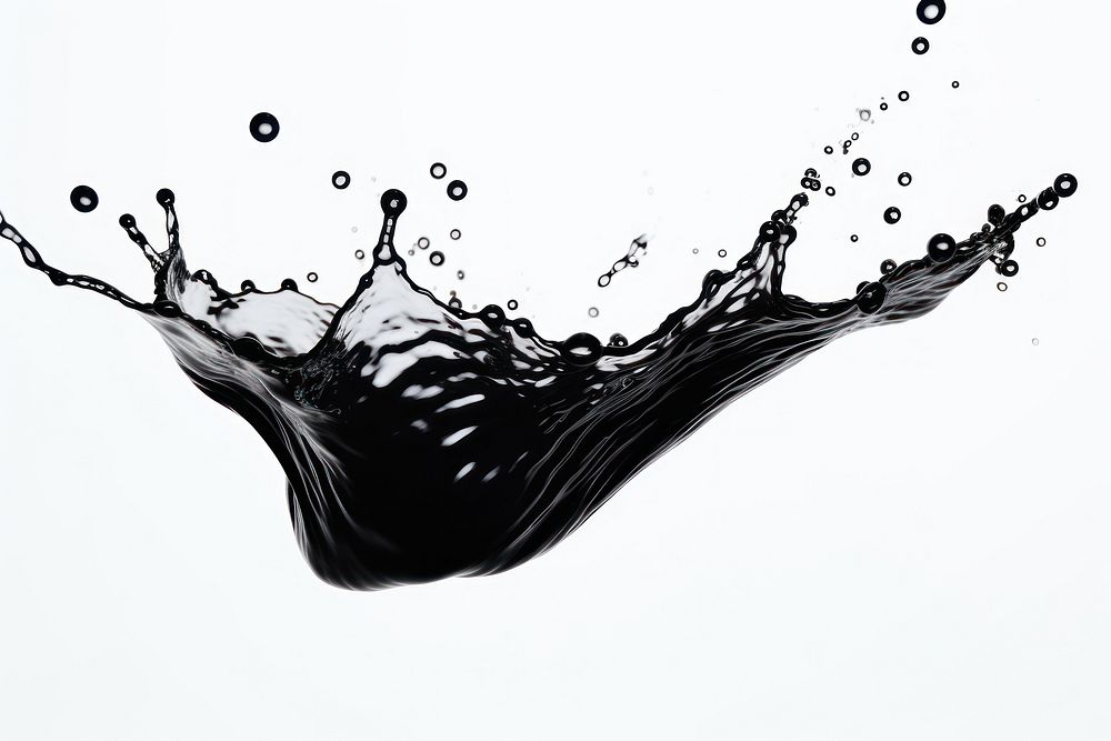 Black water splash backgrounds refreshment splattered. AI generated Image by rawpixel.