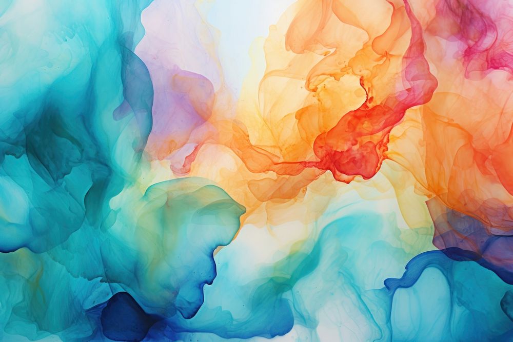 Alcohol ink colors painting art abstract. AI generated Image by rawpixel.