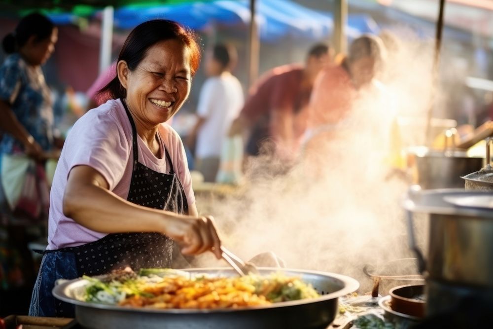 Women cooking market adult. AI generated Image by rawpixel.