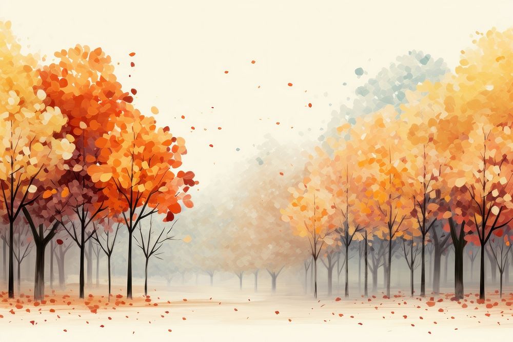 Tree backgrounds outdoors painting. AI generated Image by rawpixel.