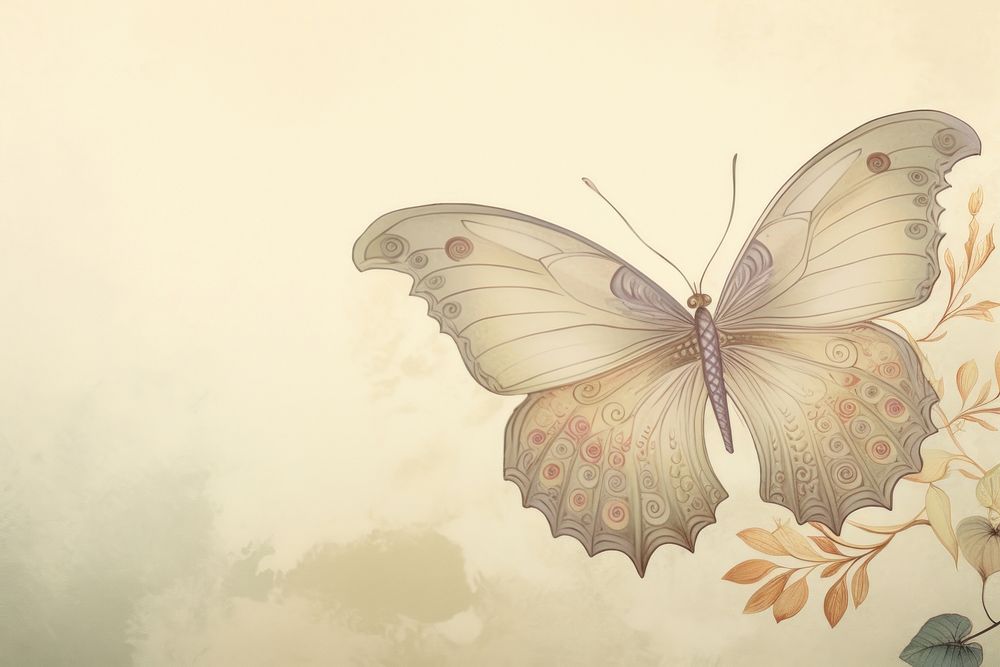 Illustration of butterfly painting animal insect.