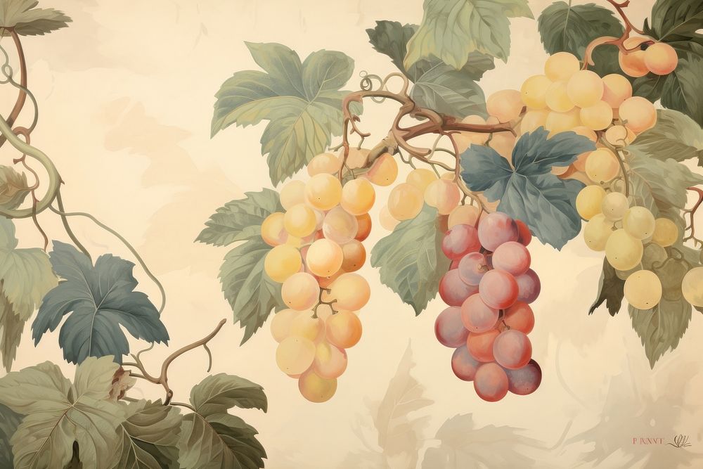 Illustration of fruit painting art backgrounds.