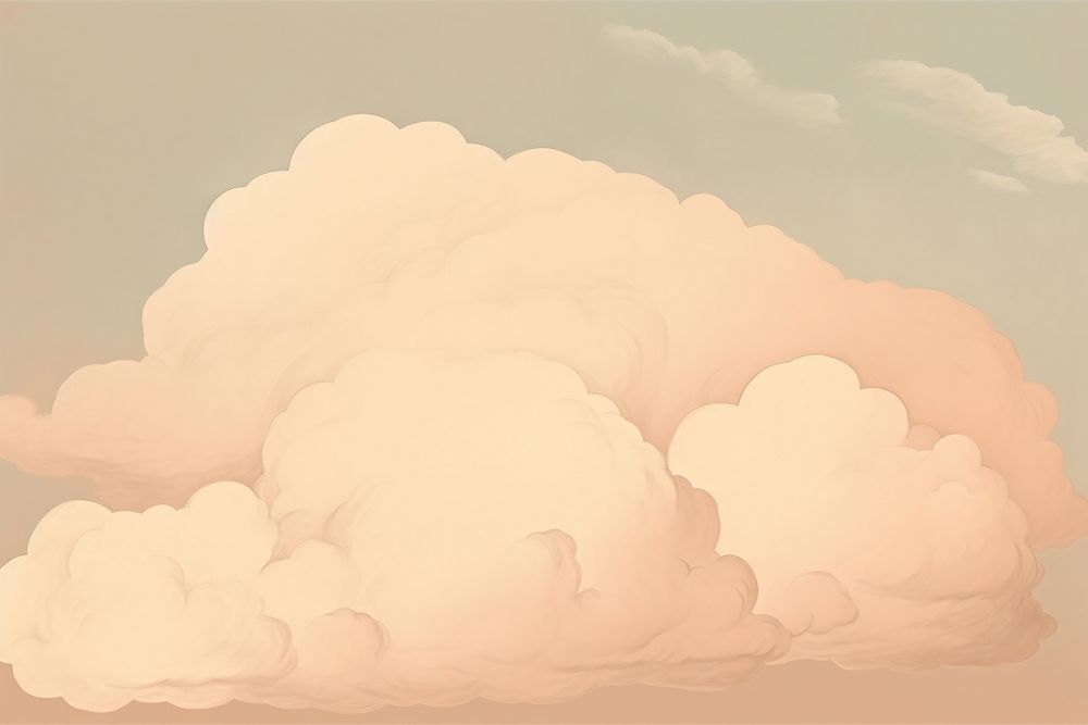Illustration of isolated cloud backgrounds nature sky.