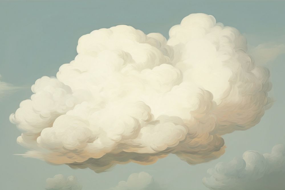 Illustration of isolated cloud backgrounds outdoors nature.