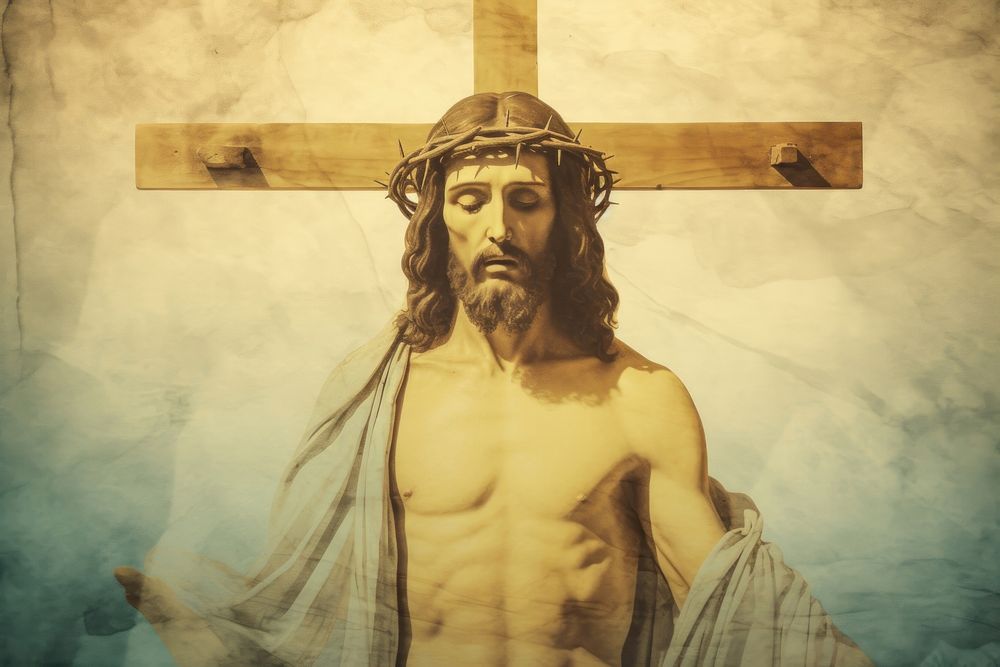 Illustration of jesus cross crucifix symbol art.