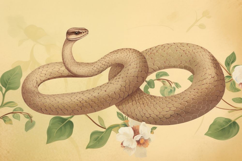 Illustration of snake reptile animal boerewors.