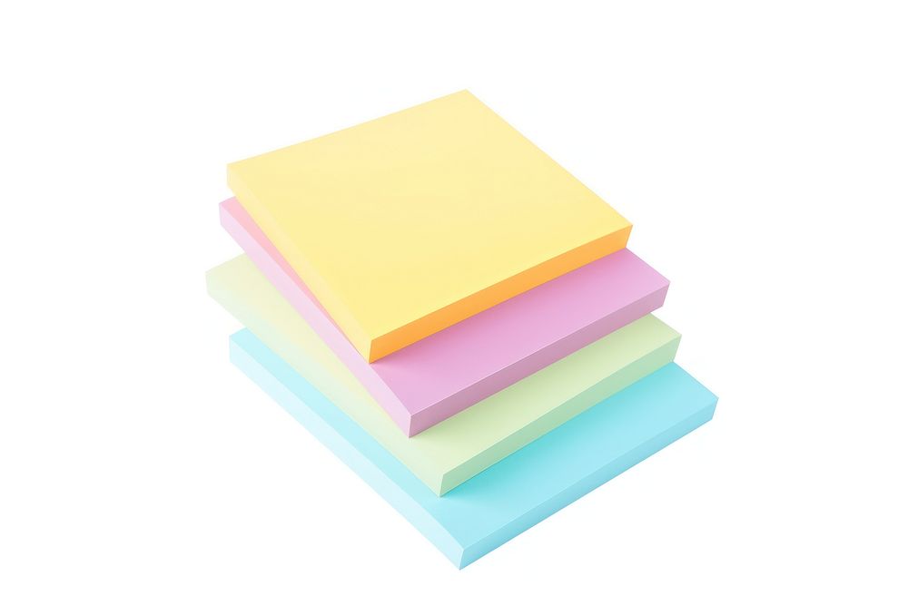 Post it paper file white background. AI generated Image by rawpixel.