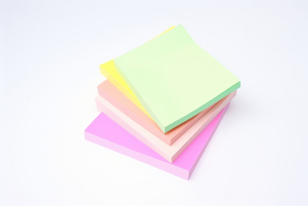 Post it paper white background simplicity. AI generated Image by rawpixel.