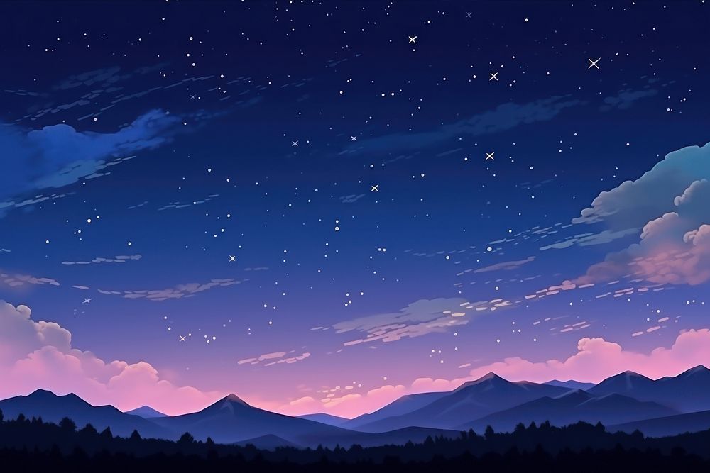 Night sky landscape night backgrounds.