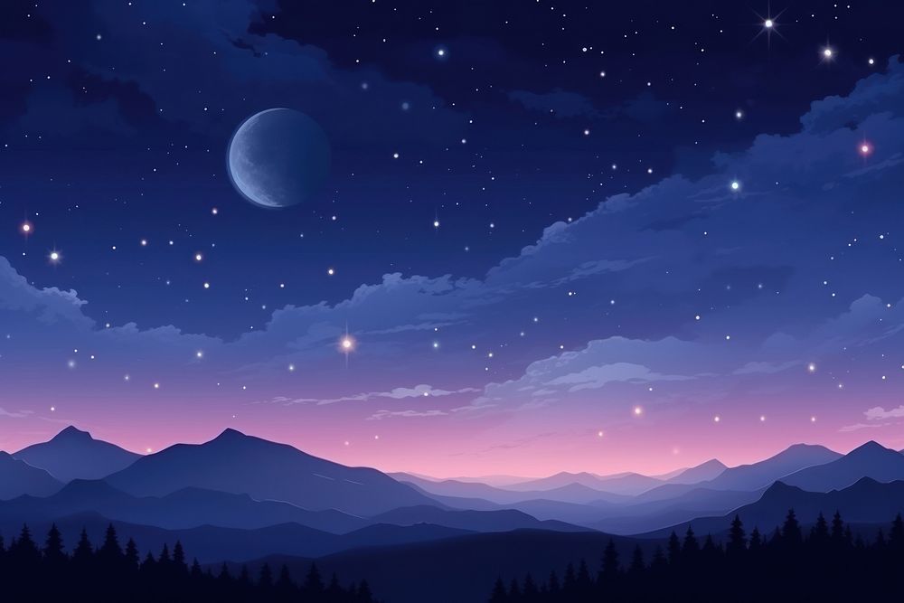 Night sky landscape night astronomy.