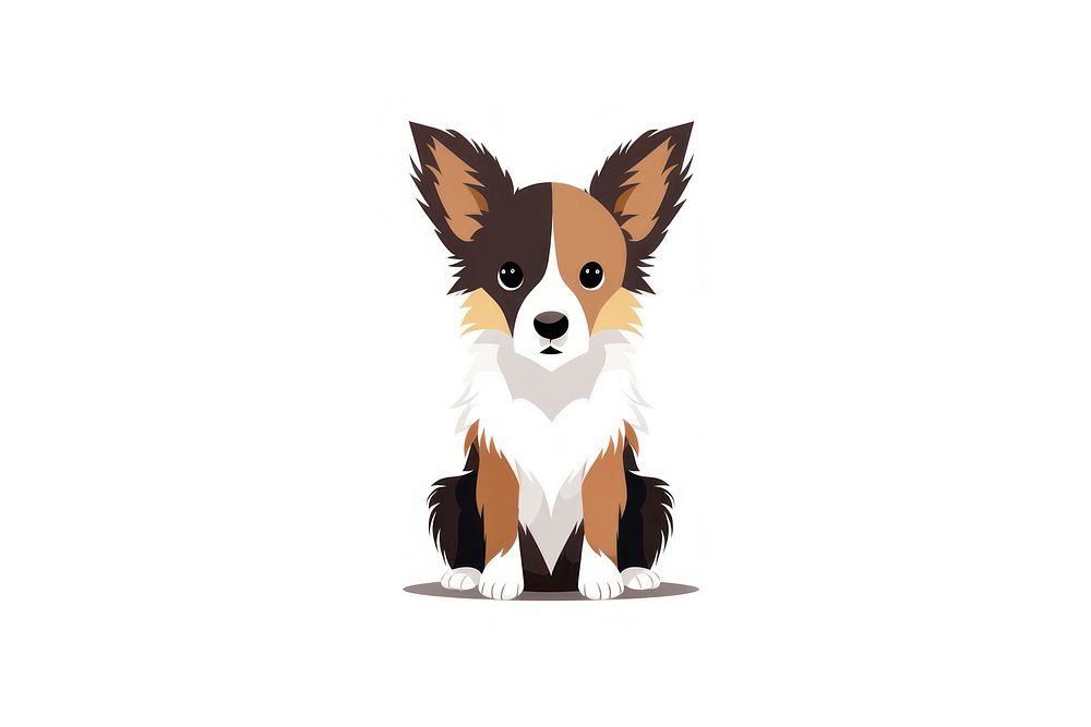 Dog papillon mammal animal.