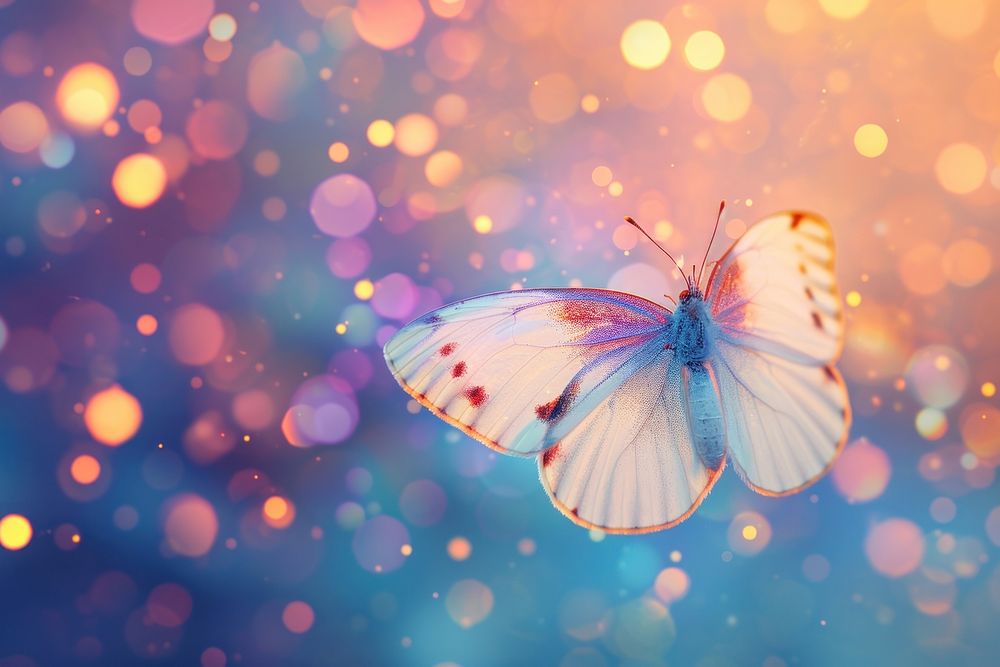 Butterfly icon pattern bokeh effect background outdoors animal insect.