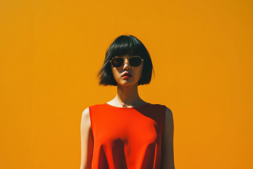 Thai girl photography sunglasses portrait. AI generated Image by rawpixel.
