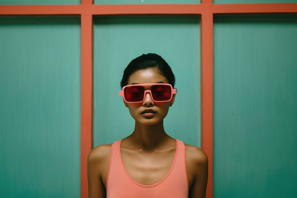 Thai girl sunglasses accessories hairstyle. AI generated Image by rawpixel.