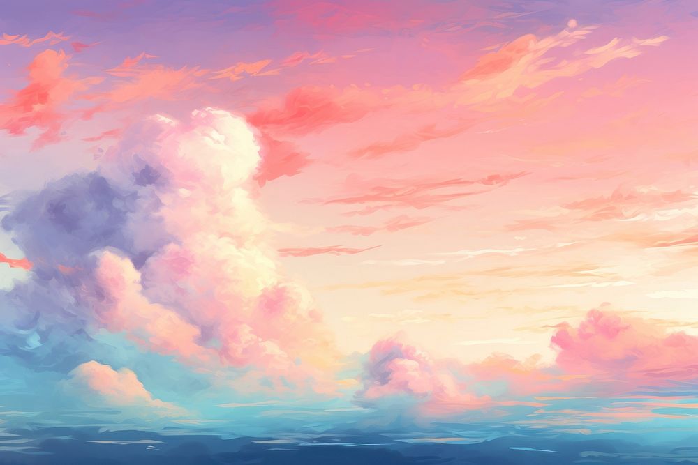  Summer sky backgrounds outdoors horizon. AI generated Image by rawpixel.