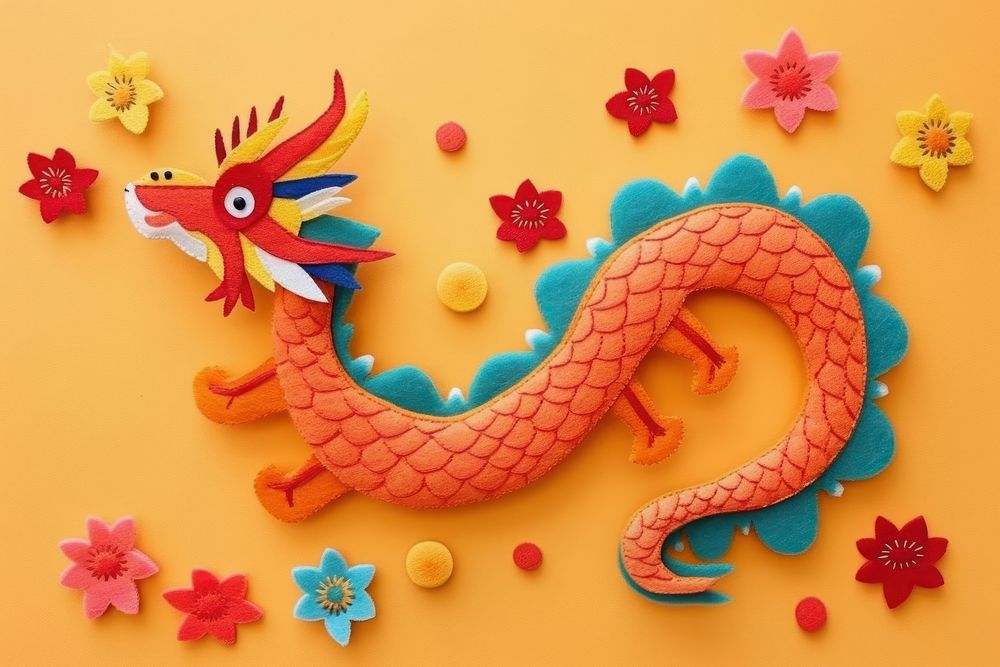 Art dragon craft representation.