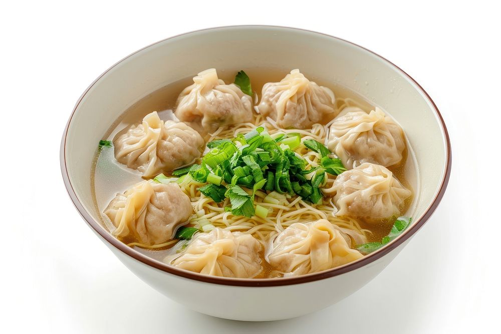 Soup dumpling wonton noodle.