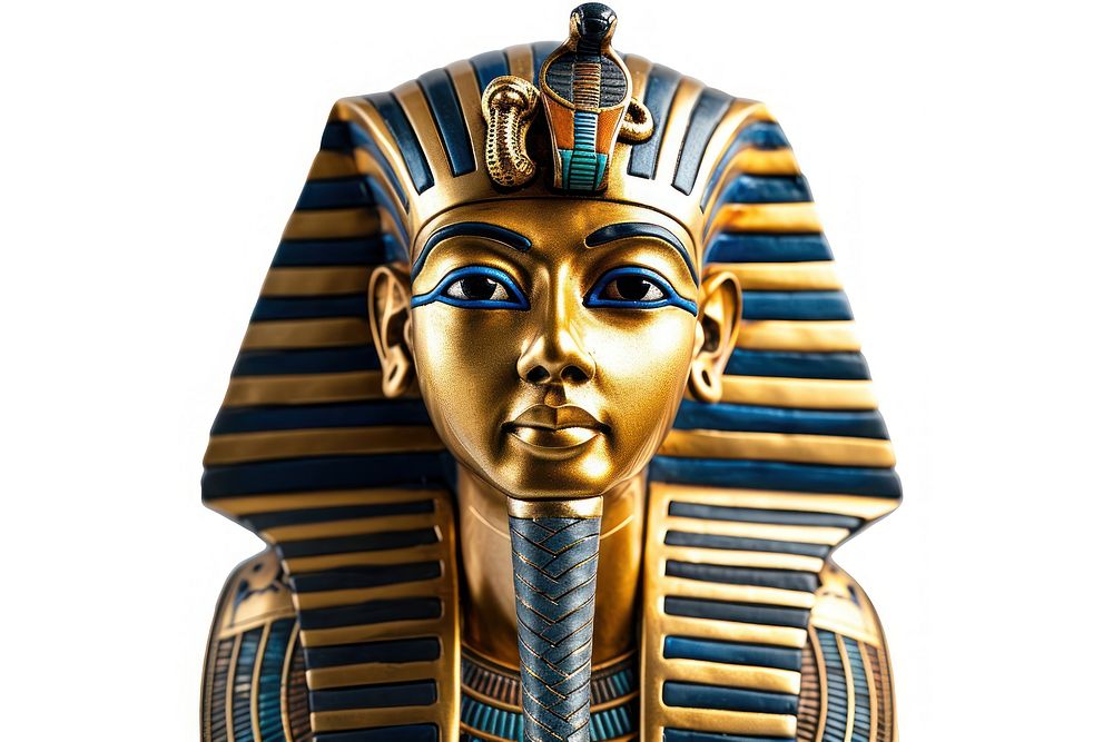 Pharaoh white background representation spirituality.