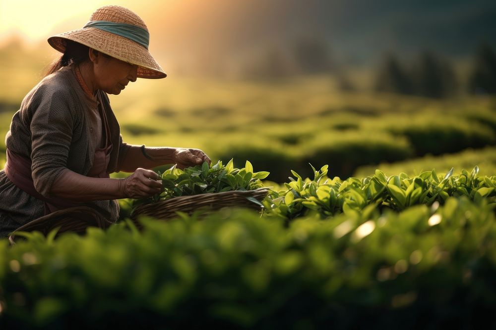 Thai woman agriculture plantation gardening. AI generated Image by rawpixel.