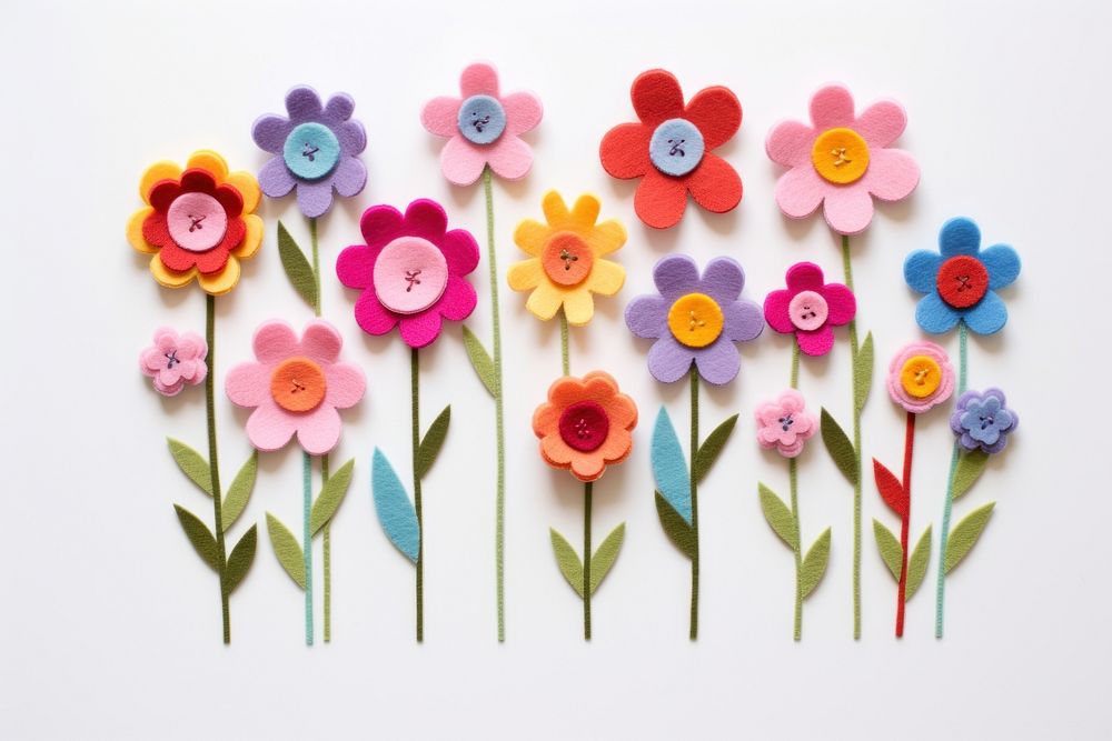 Photo of felt Flower art flower craft.