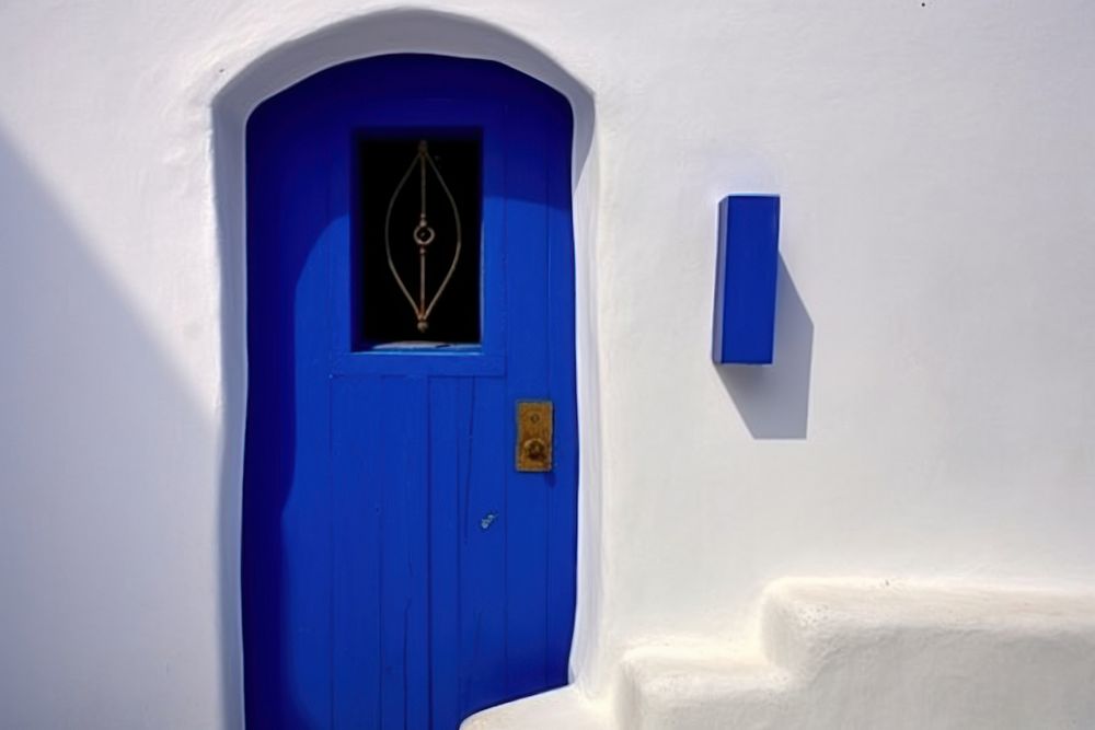 Greece architecture door accessories. AI generated Image by rawpixel.