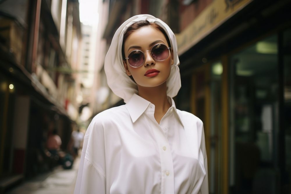 Malaysia woman fashion sunglasses portrait. AI generated Image by rawpixel.