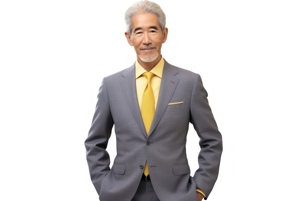 Mature handsome Hong Konger entrepreneur blazer adult tie. AI generated Image by rawpixel.