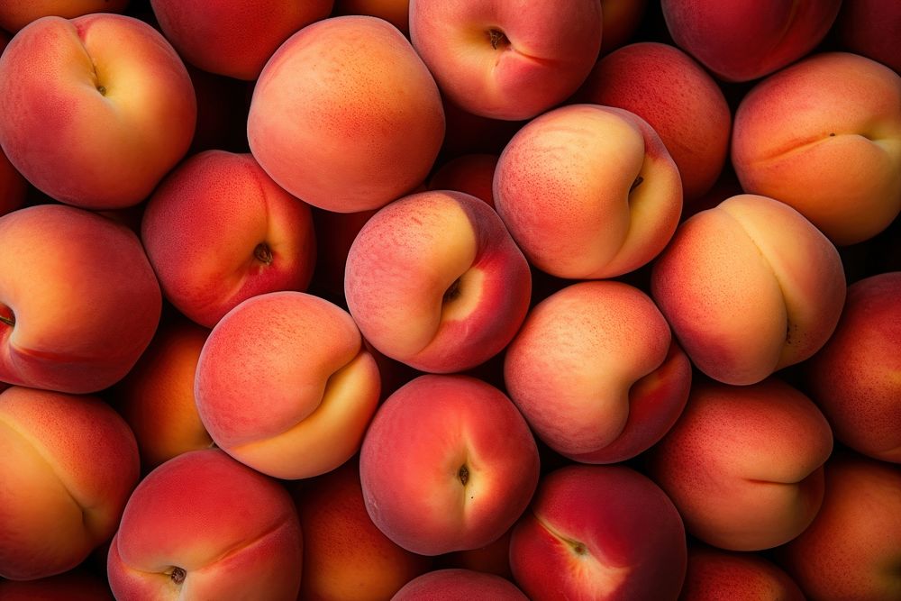 Peach fruit food market.