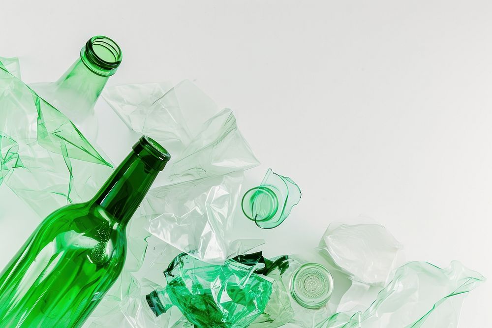 Recycle bottle glass drink. AI generated Image by rawpixel.