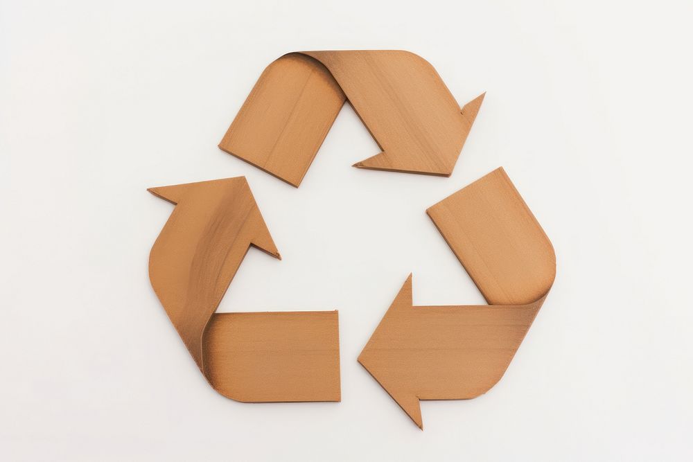 Recycle white background cardboard recycling. AI generated Image by rawpixel.