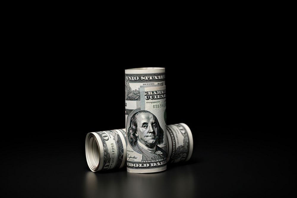 Roll of dollars money investment copy space. AI generated Image by rawpixel.