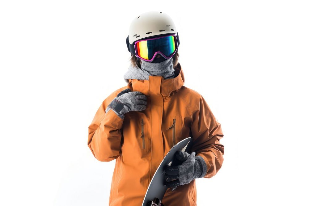 Snowboarder snow snowboard helmet. AI generated Image by rawpixel.