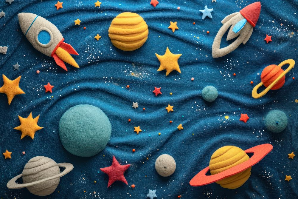 Space sky backgrounds pattern toy.