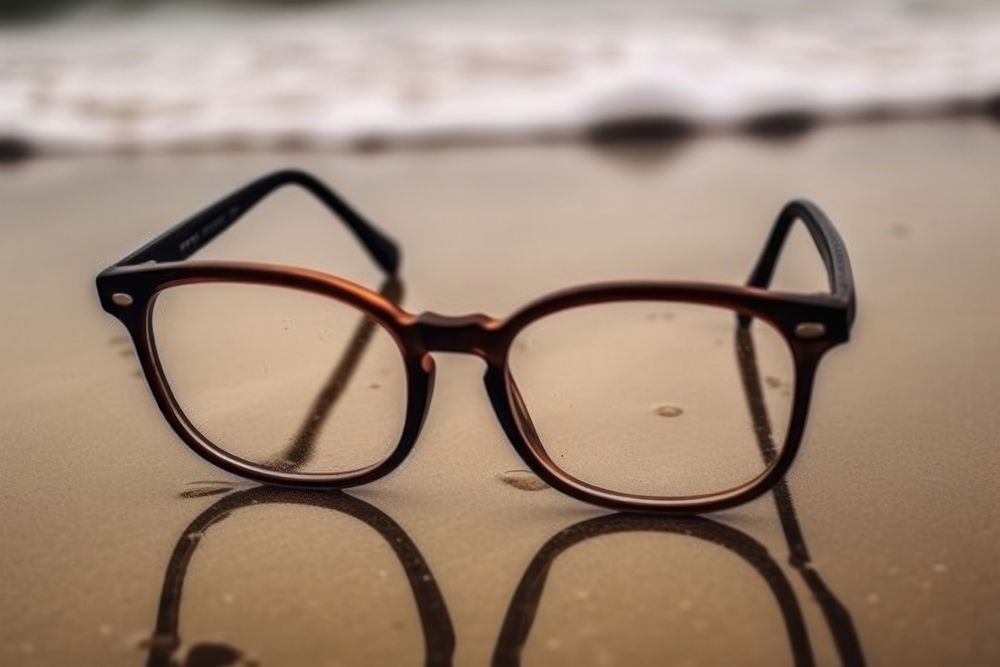Summer vibe glasses accessories reflection. AI generated Image by rawpixel.