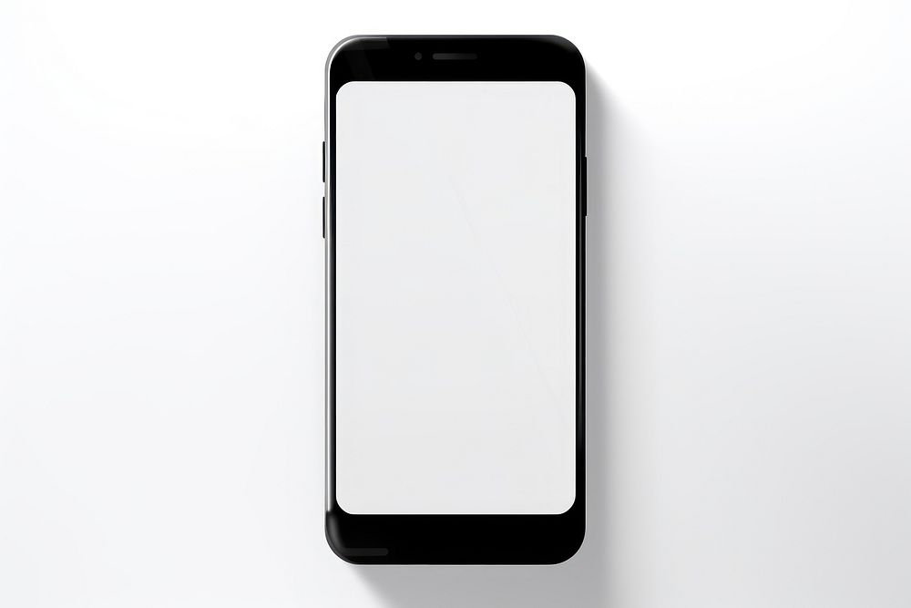 Smartphone white background portability electronics.