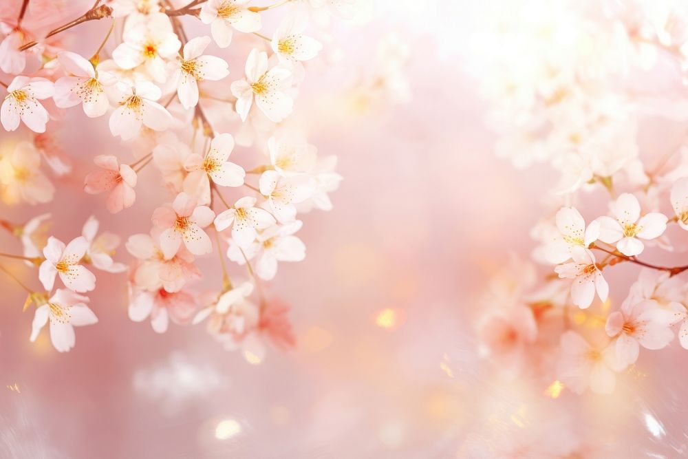 Sakura pattern bokeh effect background backgrounds outdoors blossom.