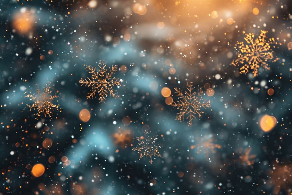 Snow pattern bokeh effect background snow backgrounds snowflake.
