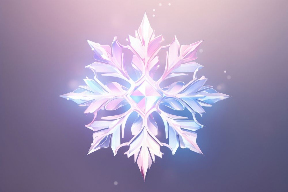 Snowflake pattern purple art.