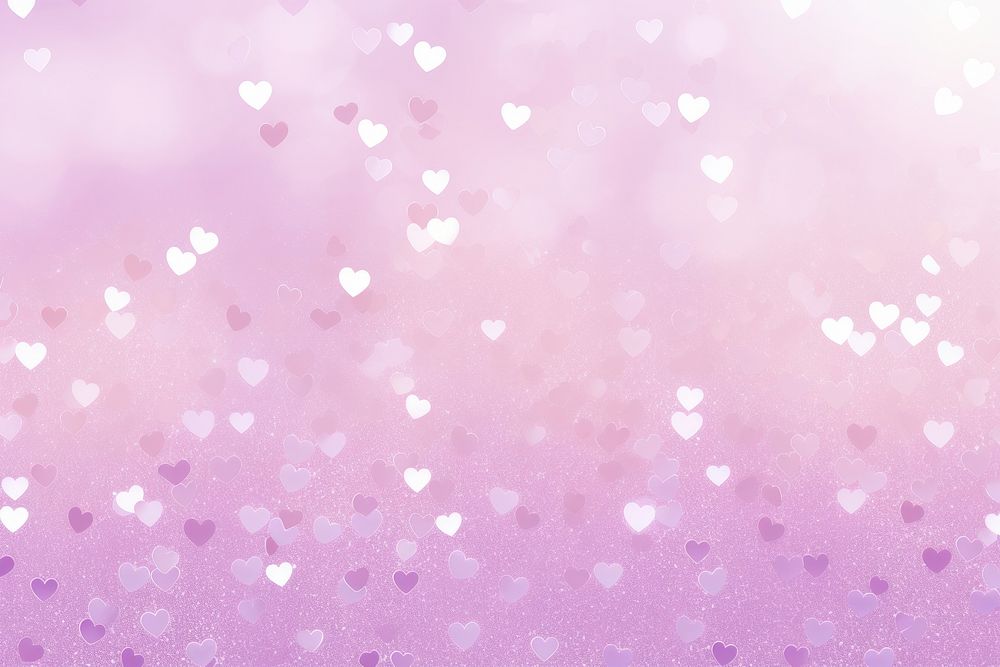  Hearts glitter backgrounds purple. AI generated Image by rawpixel.