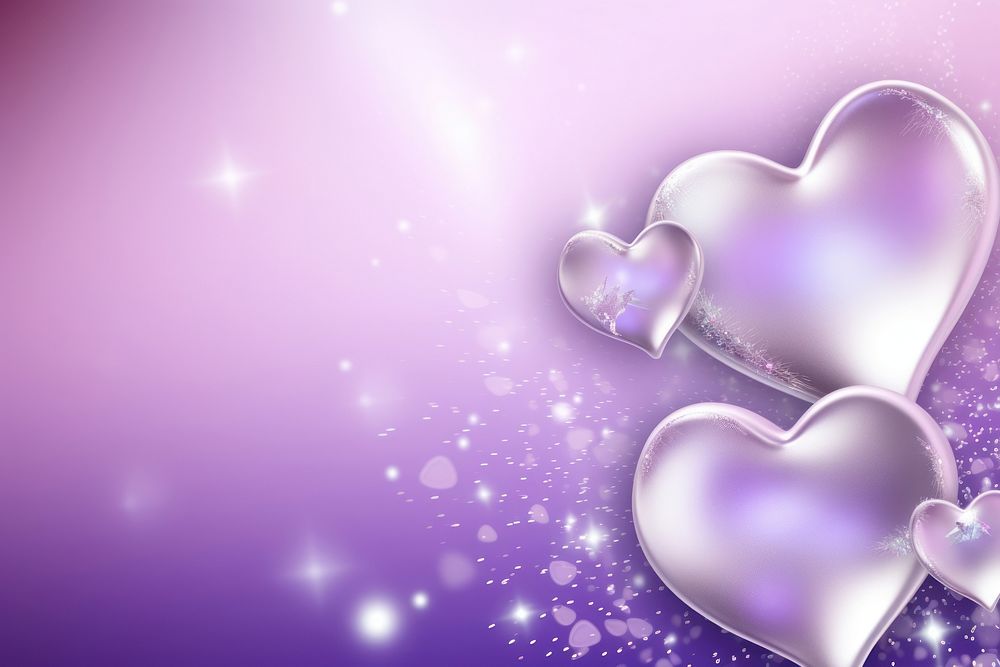  Hearts purple backgrounds jewelry. AI generated Image by rawpixel.