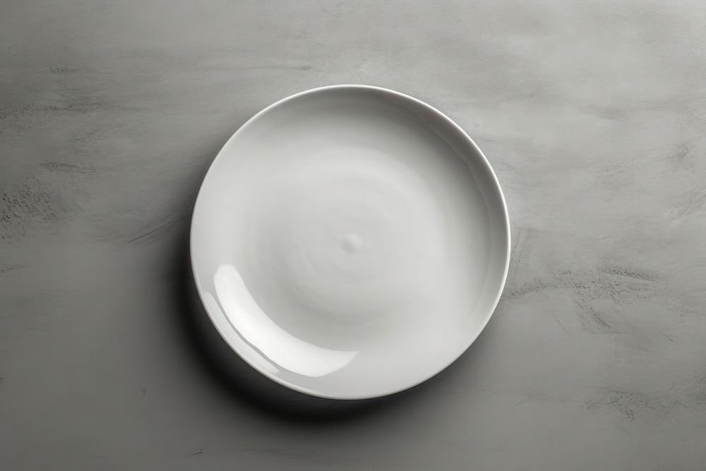Plate  porcelain ceramic bowl.