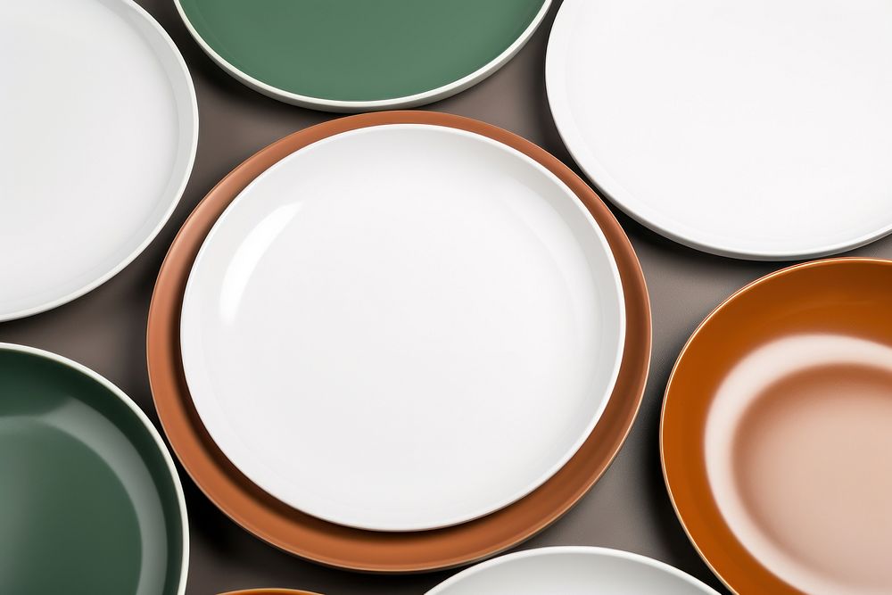 Plates  porcelain ceramic bowl.