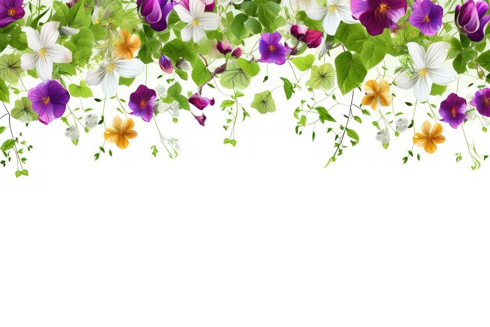 Flower backgrounds outdoors pattern. AI generated Image by rawpixel.
