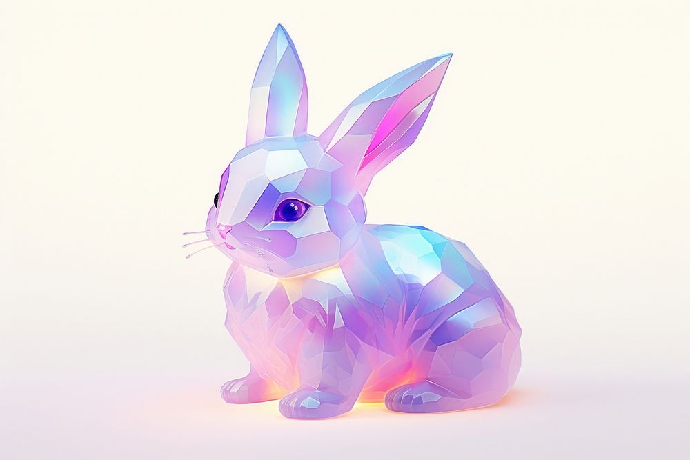 A cute bunny animal mammal representation.
