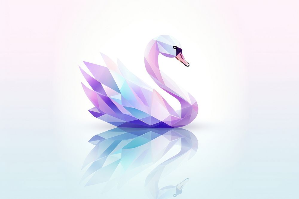 A cute minimal swan animal bird creativity.