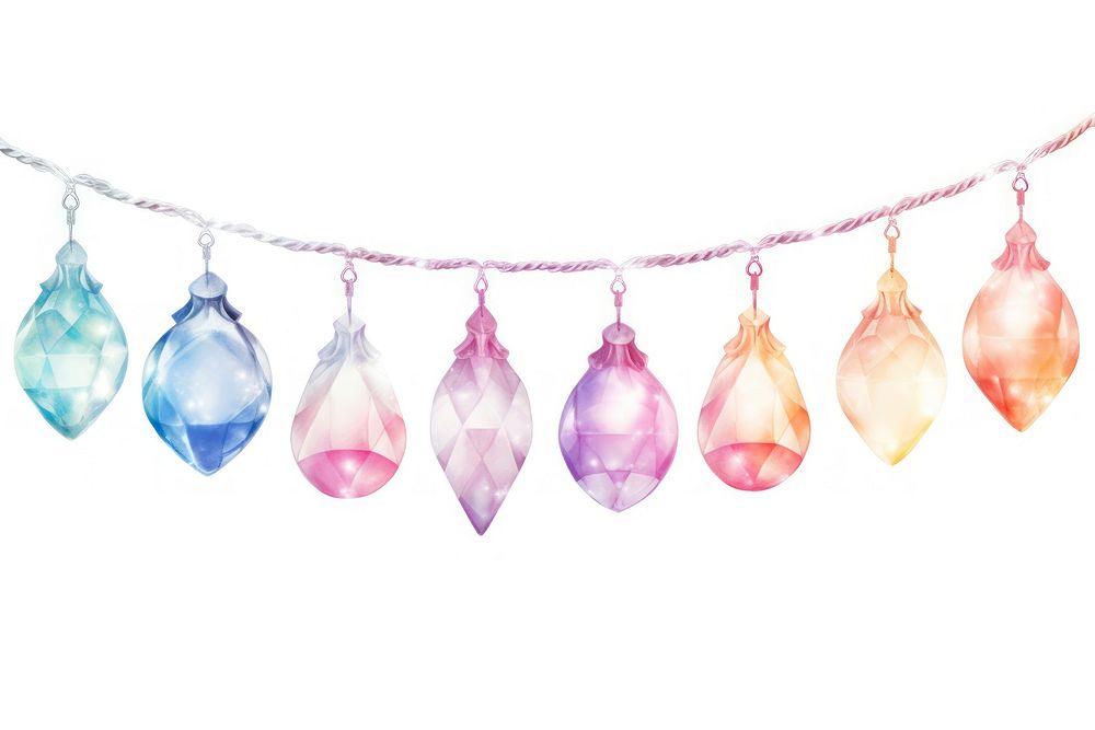 A christmas light decoration jewelry crystal.