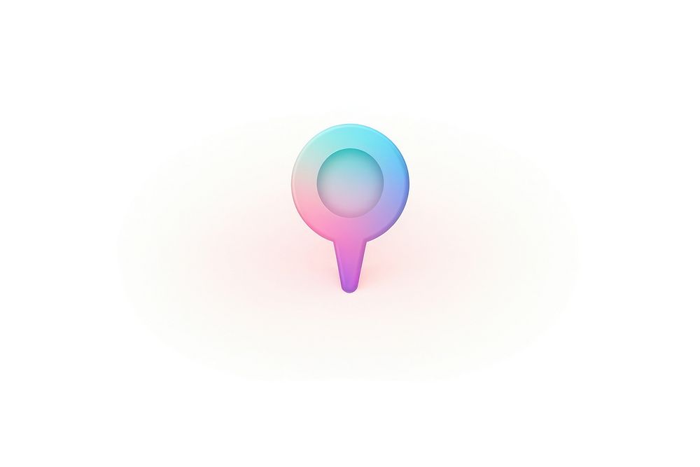 A location icon white background lollipop diagram.