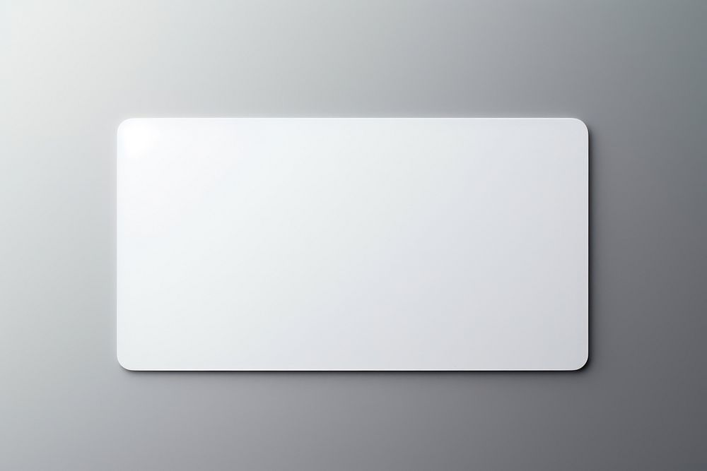 A white card white background rectangle textured.